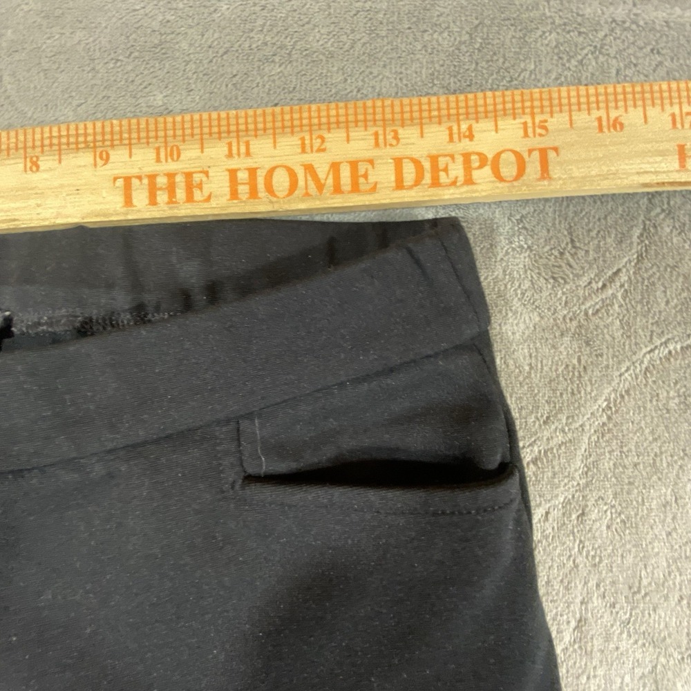 Eileen Fisher Black Stretch Slim Pants Small Petite Zip Hem Rayon Blend Pull-On - Picture 8 of 11